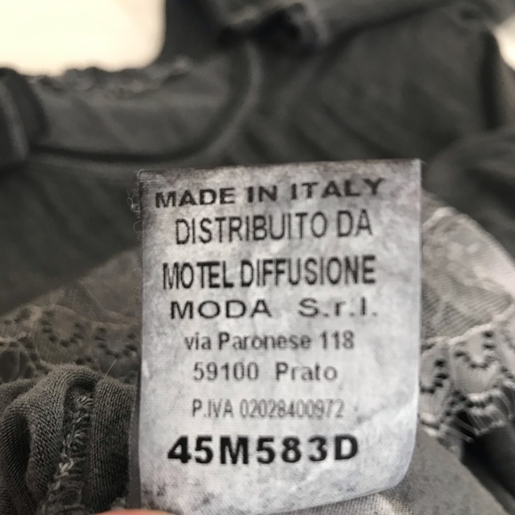 🇮🇹 Lace w Sparkle Sliver Print Top - Picture 7 of 7